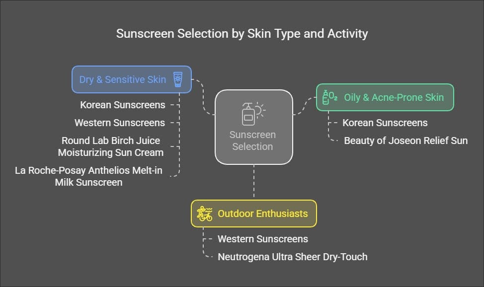 Korean vs. Western Sunscreens