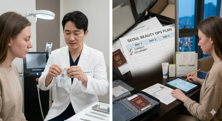 Seoul beauty clinic trip planning 2026 — Potenza tip verification and Seoul Beauty Ops Plan